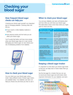 Checking your blood sugar