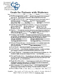 Goals for Patients with Diabetes